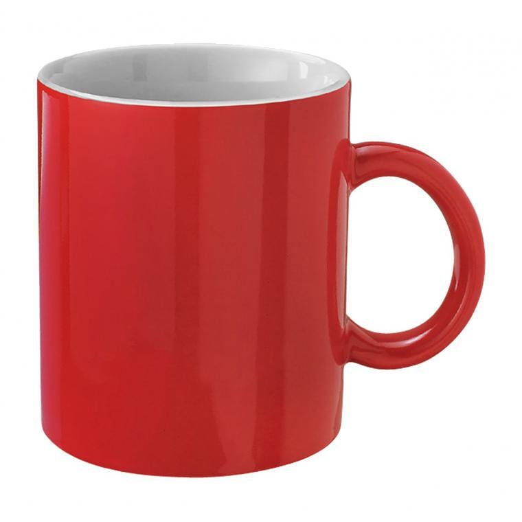 Cană Bergen roșu alb