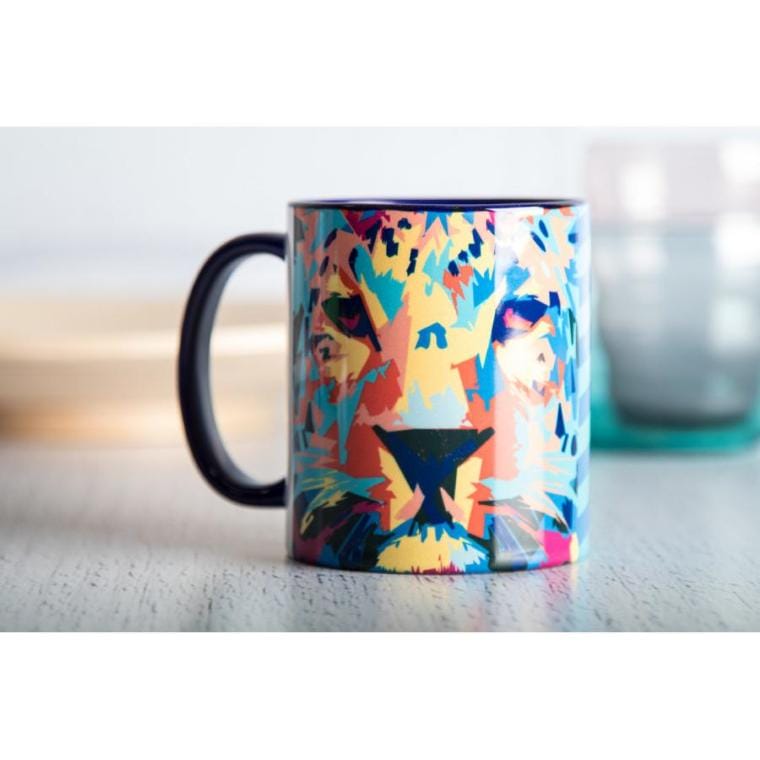 Cană pentru sublimare InnoColour alb albastru