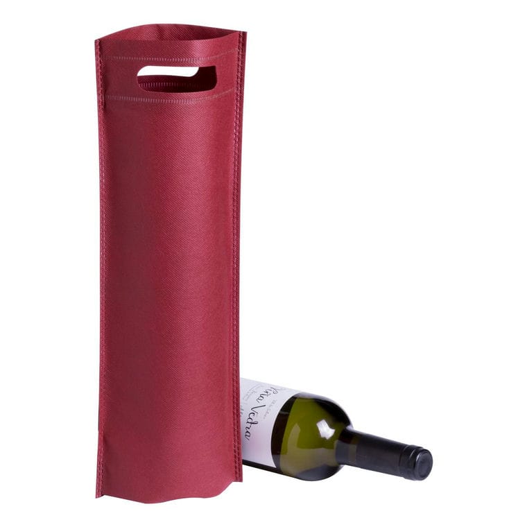 Pungă cadou pentru sticlă Mosel bordo