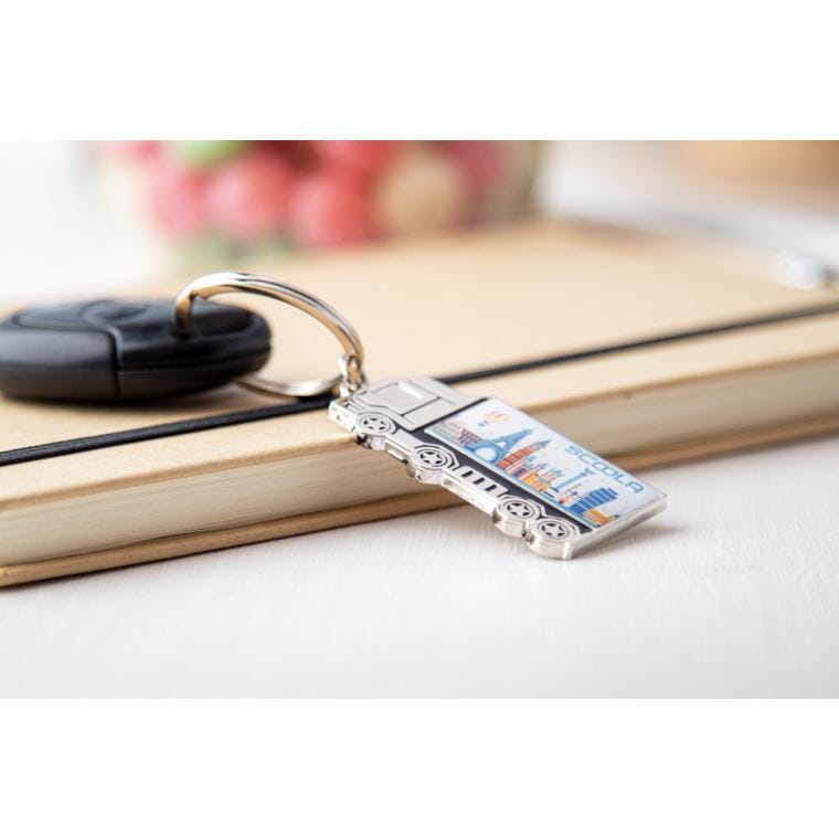 Breloc Basset argintiu