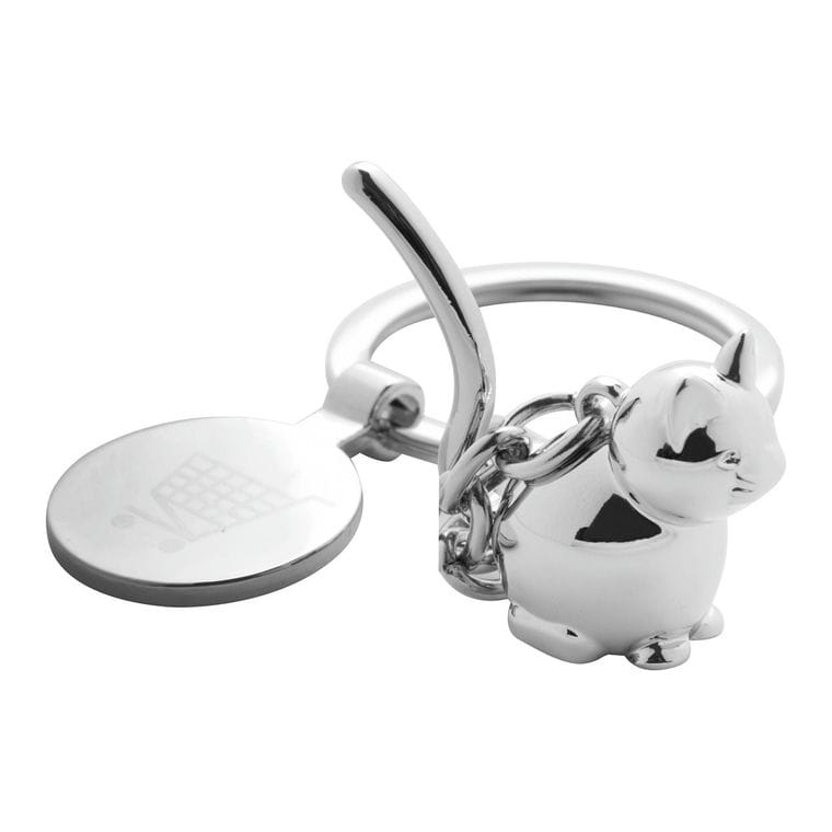 Breloc cu fisă Hoinzo argintiu