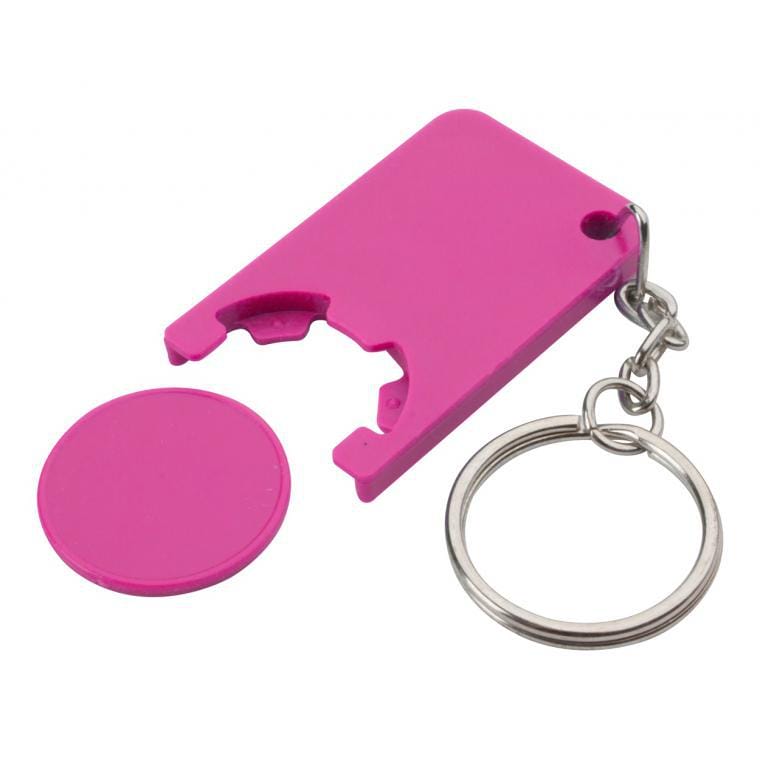 Breloc cu fisă Beka roz