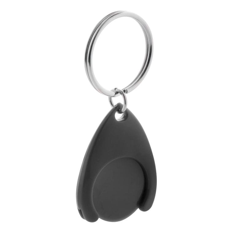 Breloc cu fisă Nelly Negru