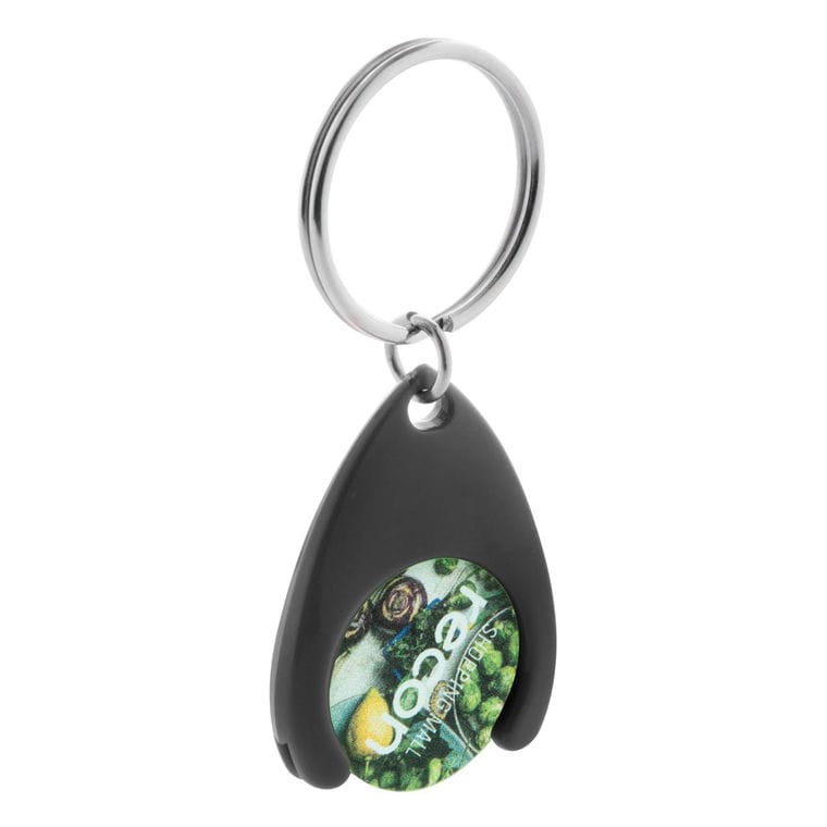 Breloc cu fisă Nelly negru