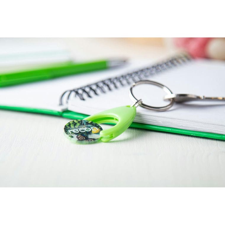 Breloc cu fisă Nelly verde