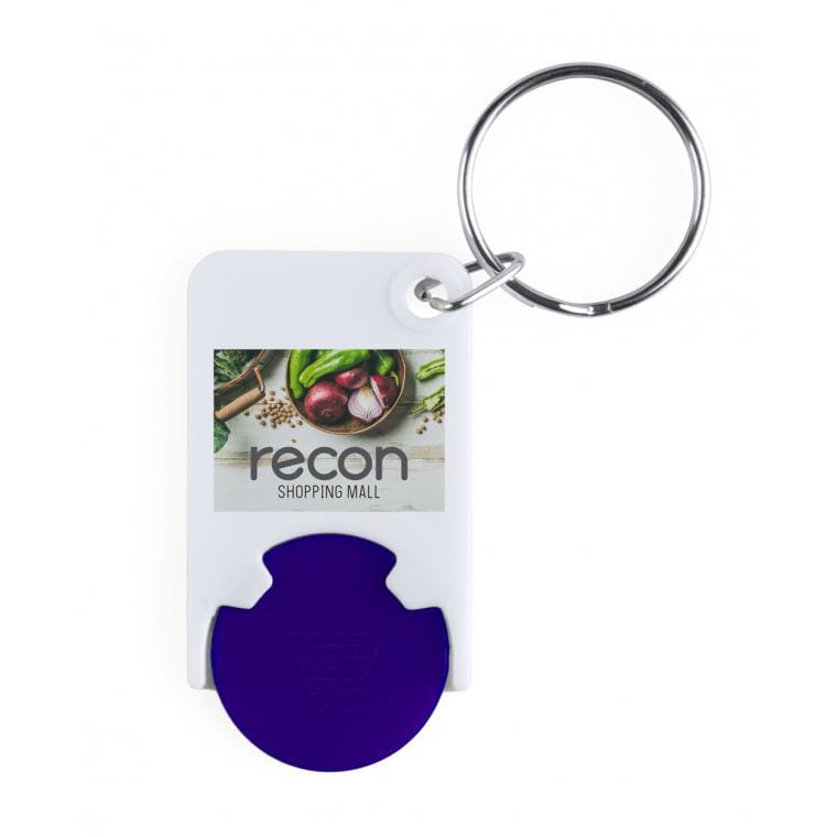 Breloc cu fisă pentru cumpărături Trolex albastru