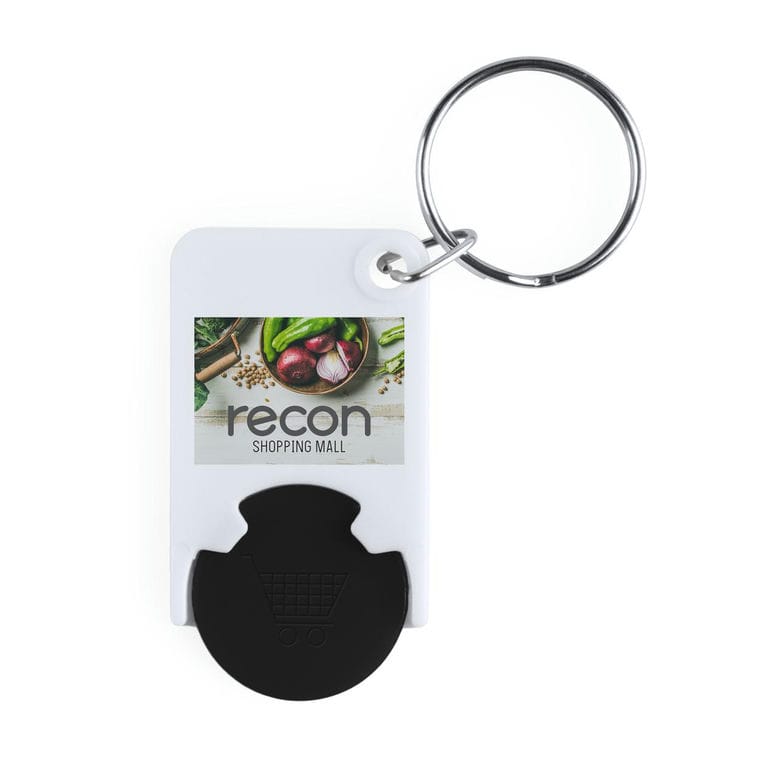 Breloc cu fisă pentru cumpărături Trolex negru