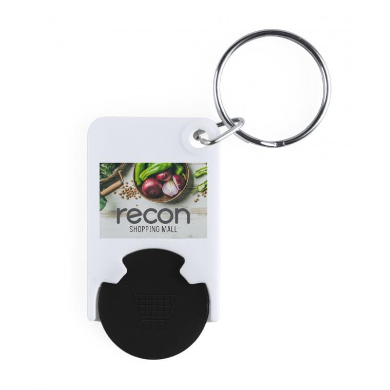 Breloc cu fisă pentru cumpărături Trolex negru