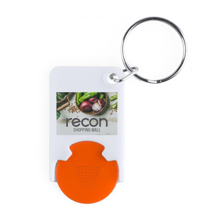 Breloc cu fisă pentru cumpărături Trolex portocaliu