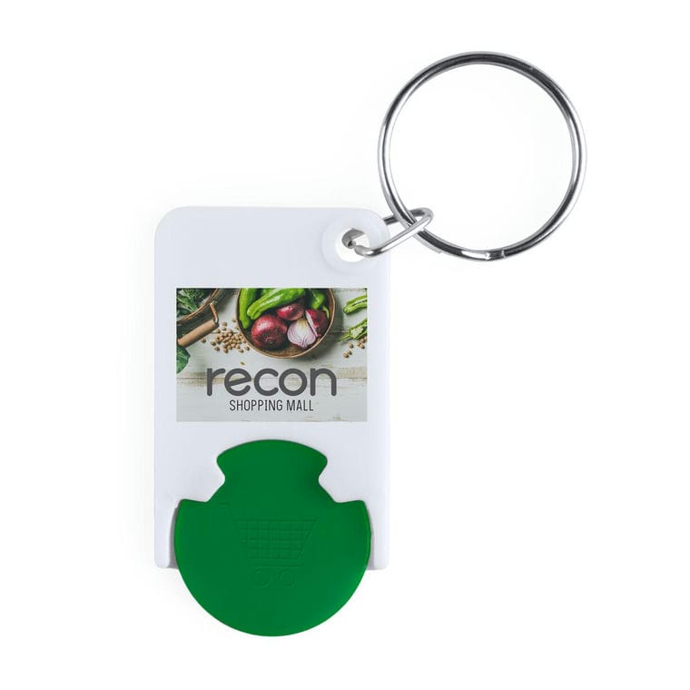 Breloc cu fisă pentru cumpărături Trolex verde