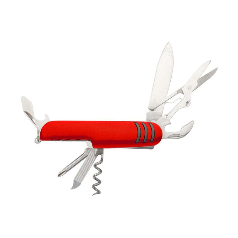 Briceag multifuncțional Shakon roșu