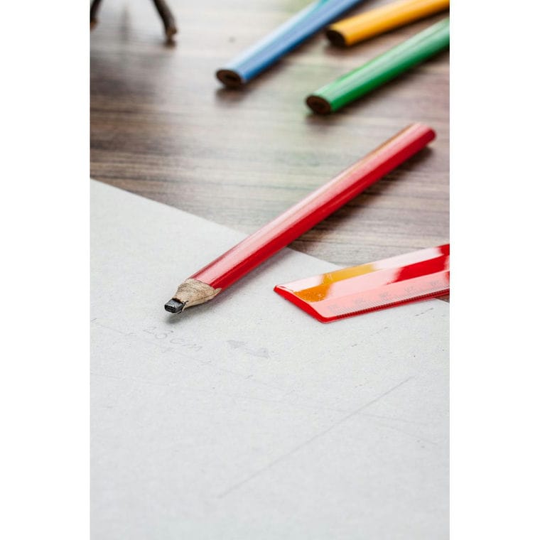 Creion tamplar Carpenter roșu
