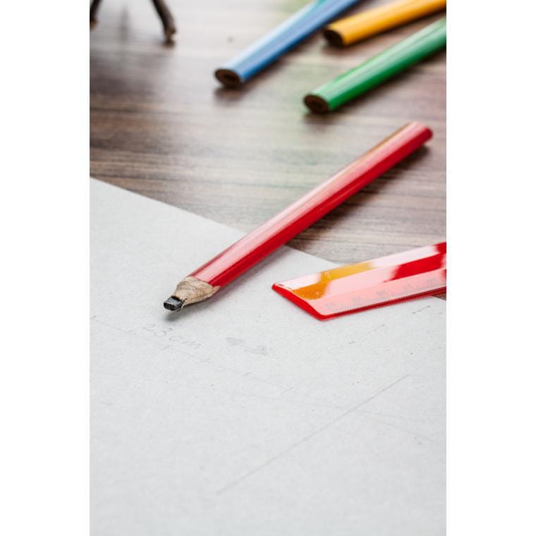 Creion tamplar Carpenter roșu