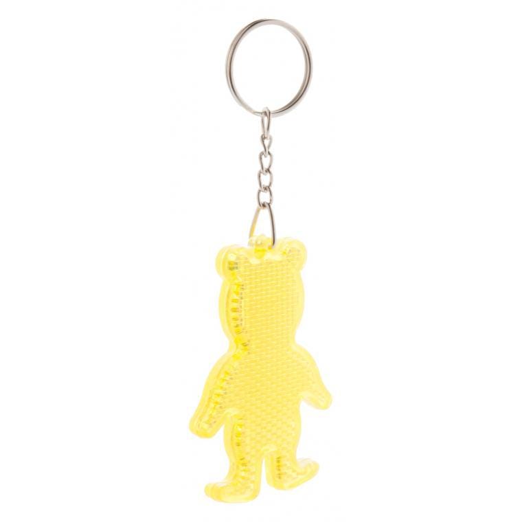 Breloc reflectorizant Safebear galben