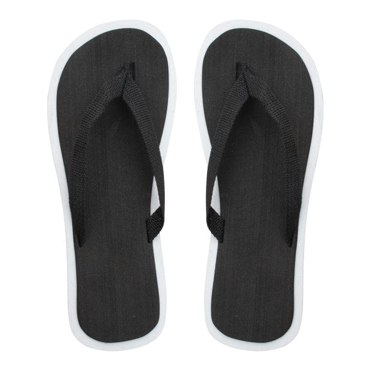 Papuci de plajă Malibu negru alb 36-38