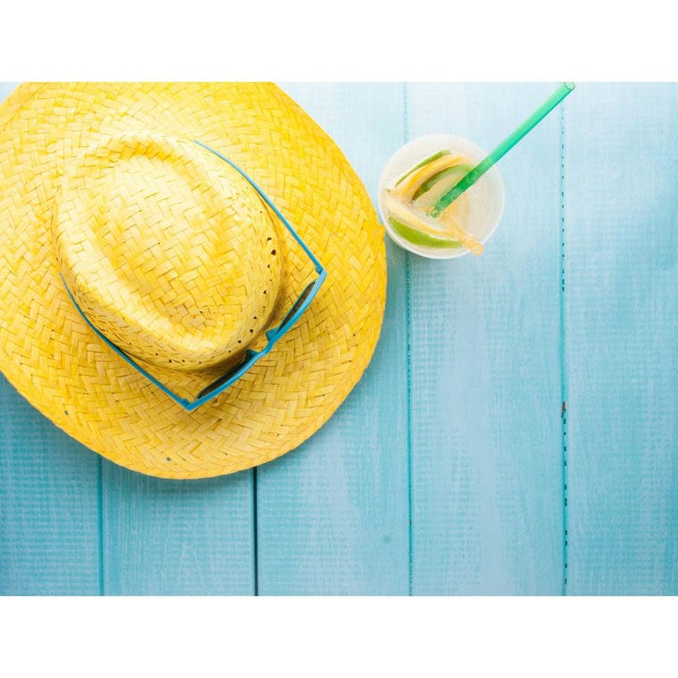 Pălărie paie Splash galben