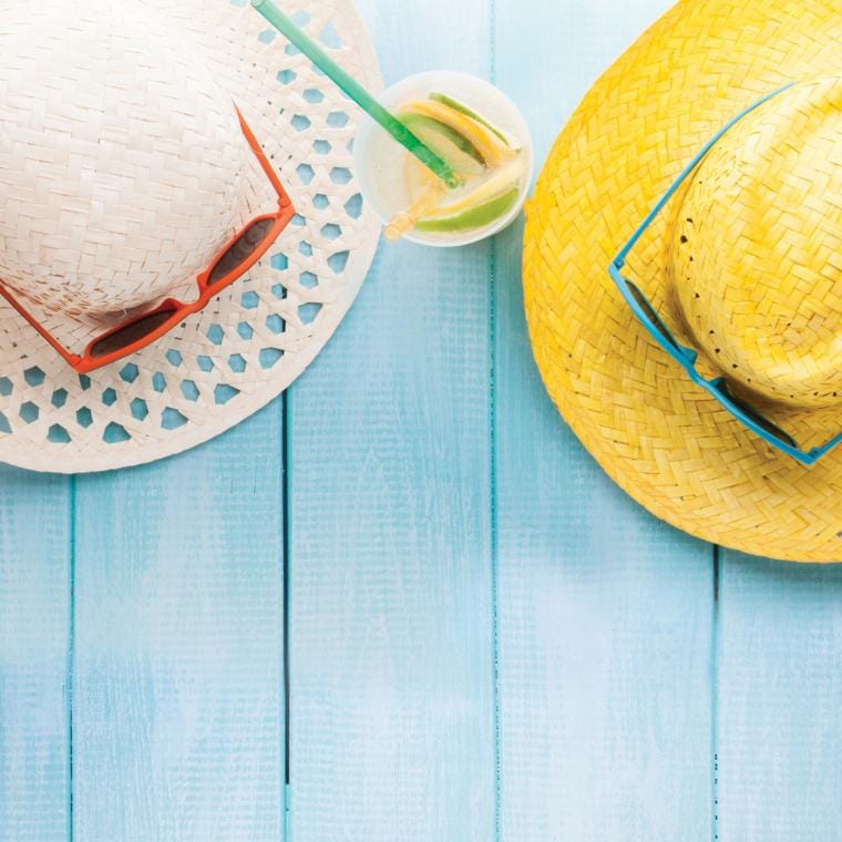 Pălărie paie Splash galben