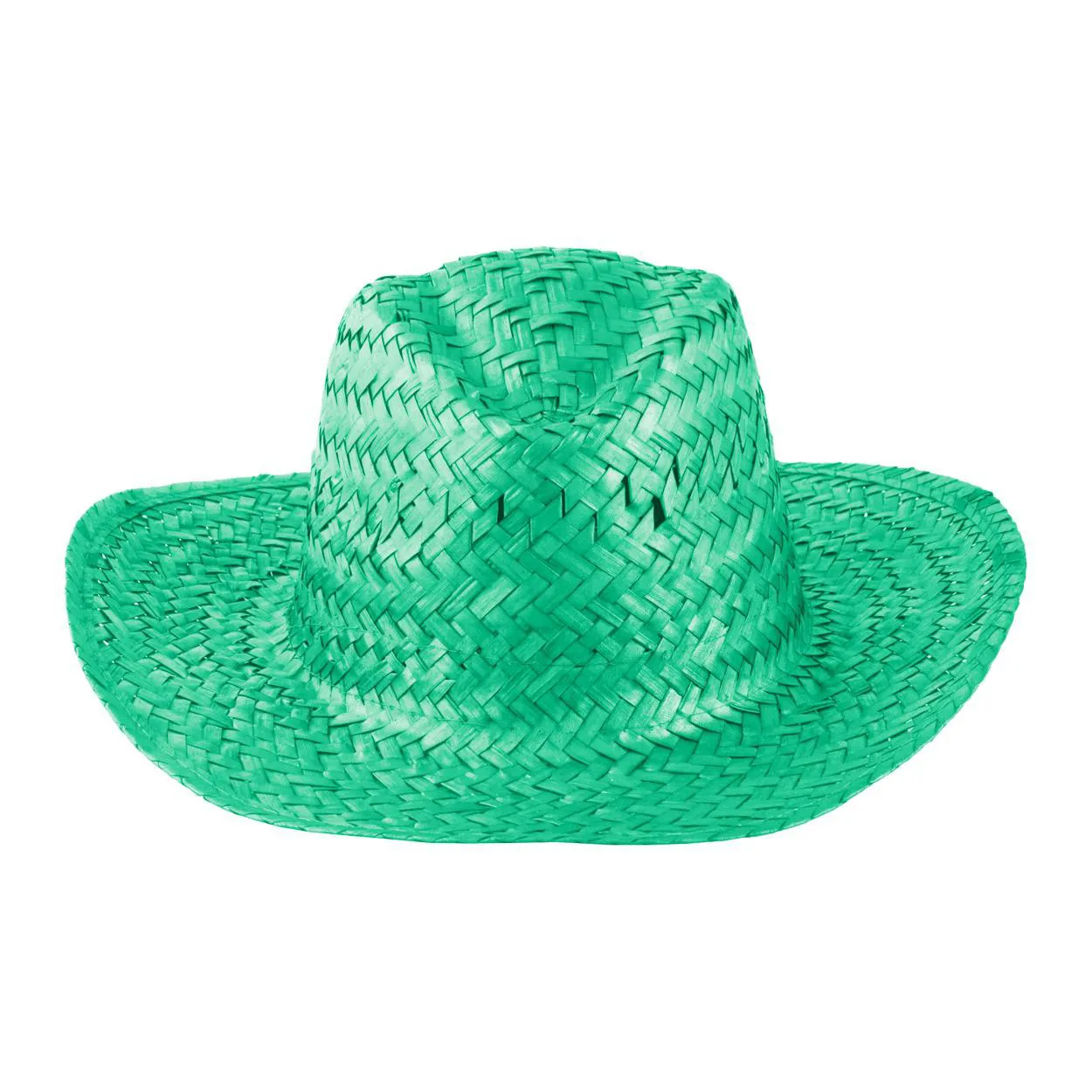 Pălărie paie Splash verde