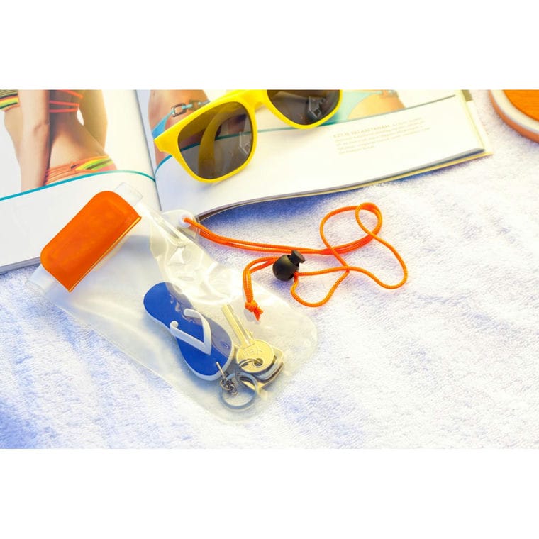 Recipient impermeabil Wapro portocaliu transparent