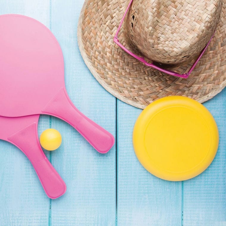 Set tenis de plajă Faluk roz