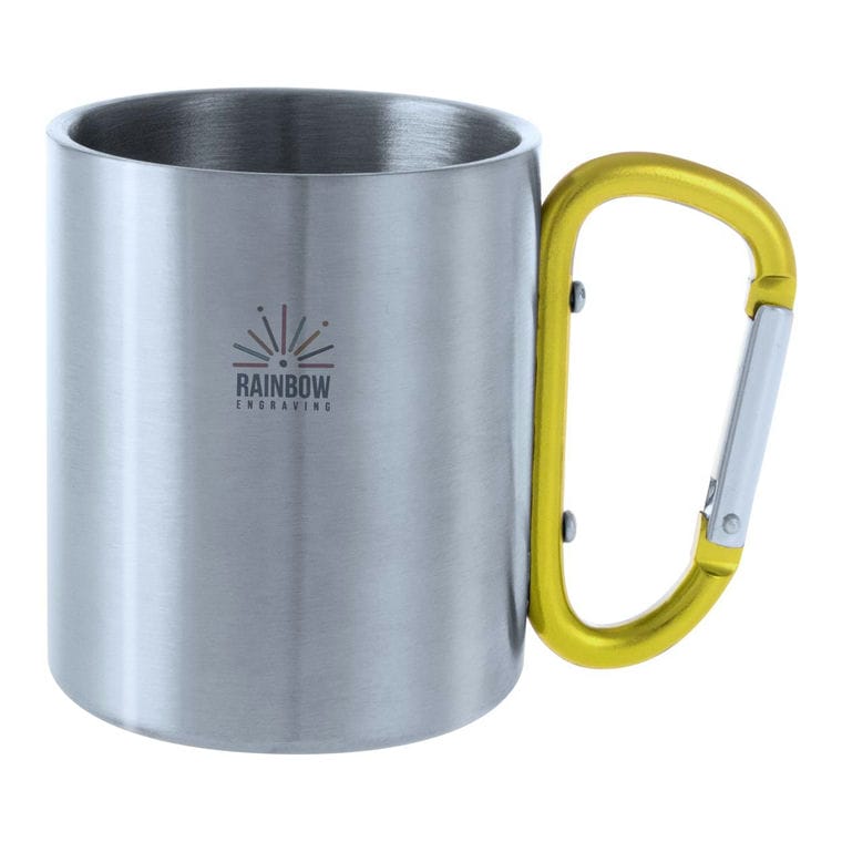 Cană din oțel inoxidabil Cadisha galben argintiu