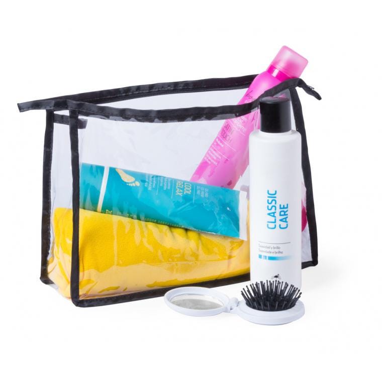 Geantă cosmetice Losut transparent negru