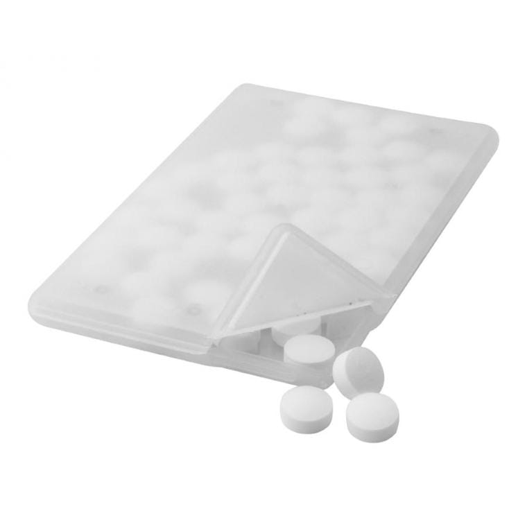 Cutie bomboane mentolate Card alb