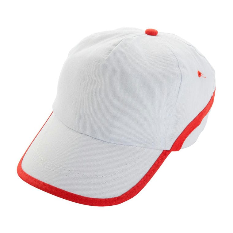 Șapcă de baseball Line alb roșu
