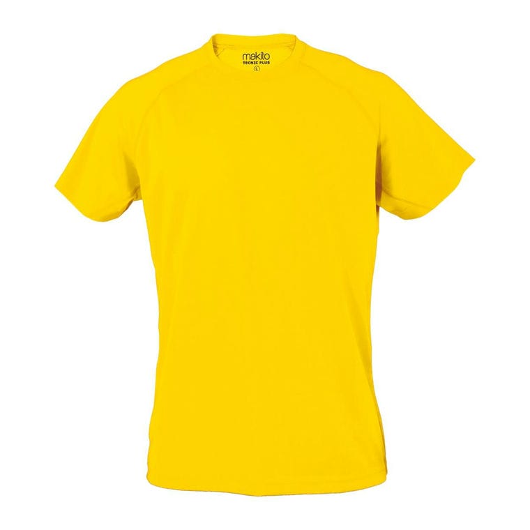 Tricou adulți Tecnic Plus T galben S