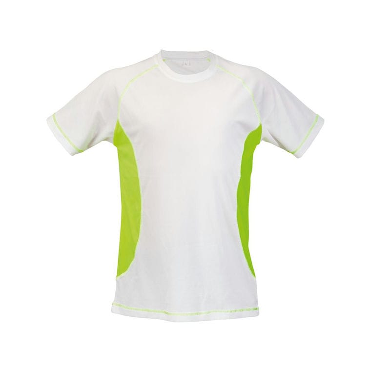 Tricou Combi galben fosforescent alb L