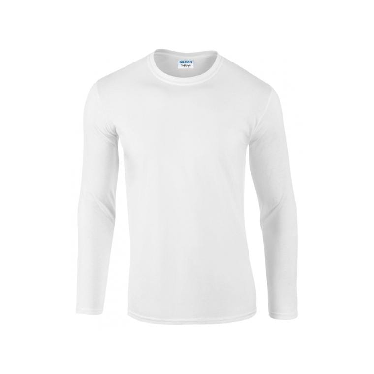 Bluză Softstyle Long Sleeve alb L