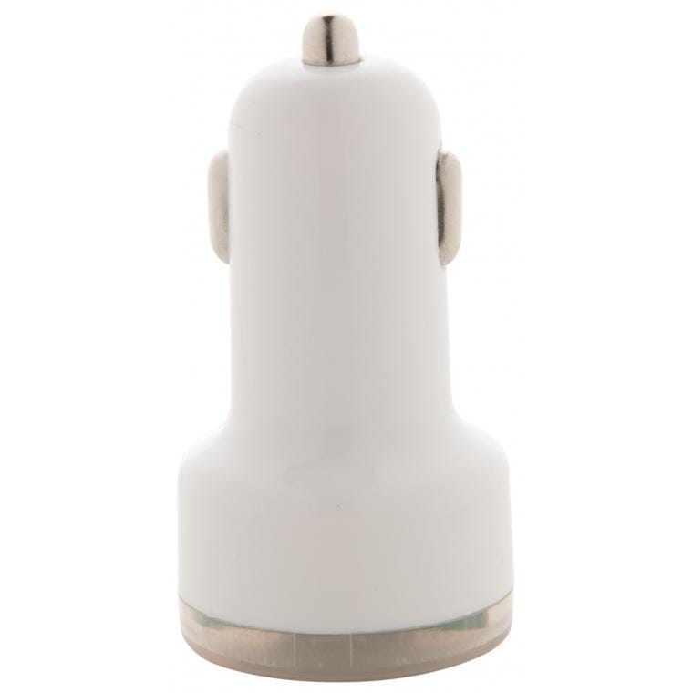 Încărcător auto Denom alb