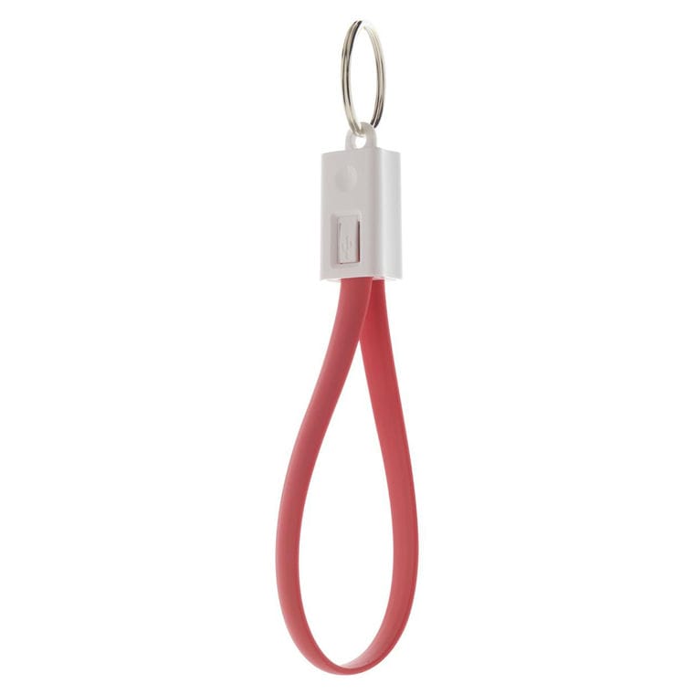 Breloc cu cablu USB Pirten roșu alb