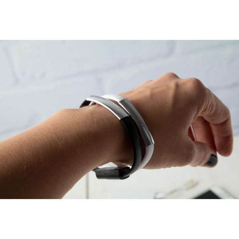 Brățară încărcător USB Beth alb argintiu