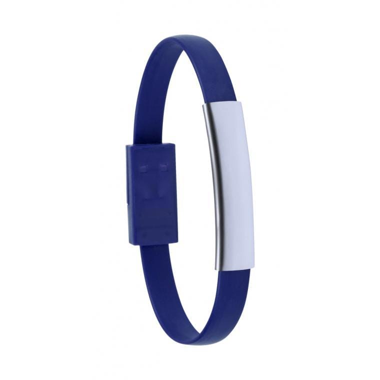 Brățară încărcător USB Beth albastru argintiu