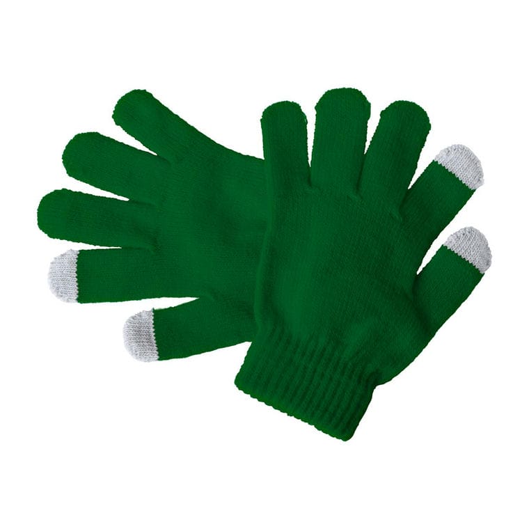Mănuși touch pentru copii Pigun verde închis