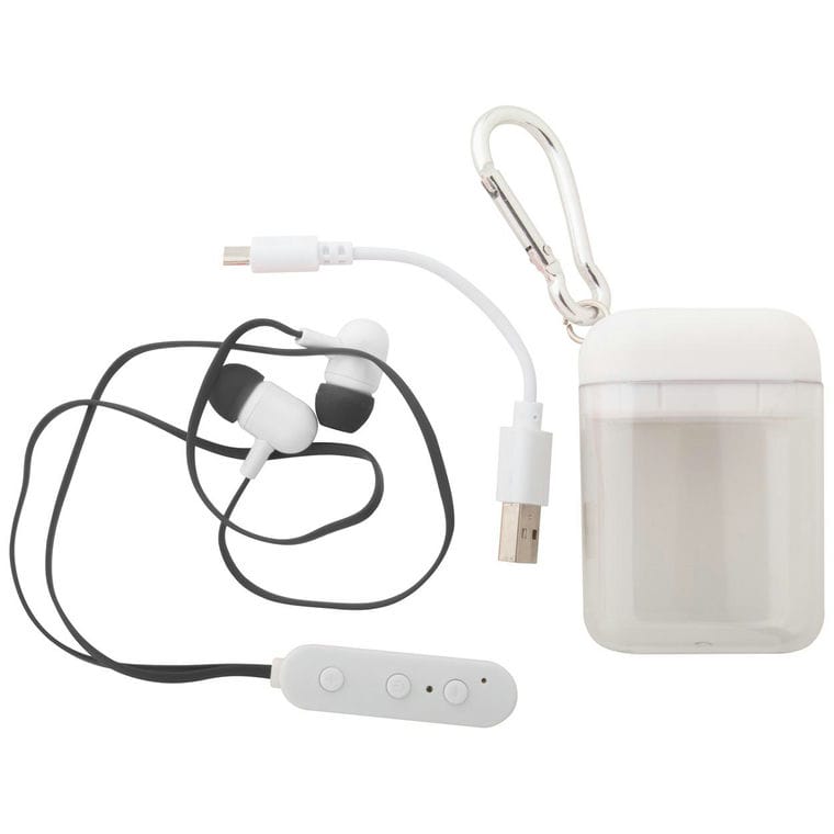 Căști Stepek negru alb