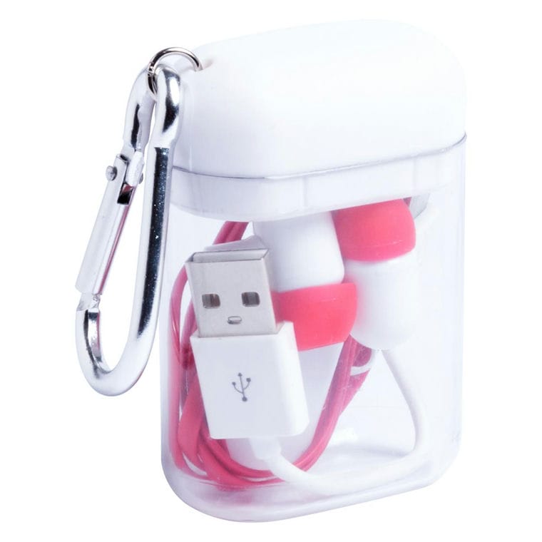 Căști Stepek roșu alb