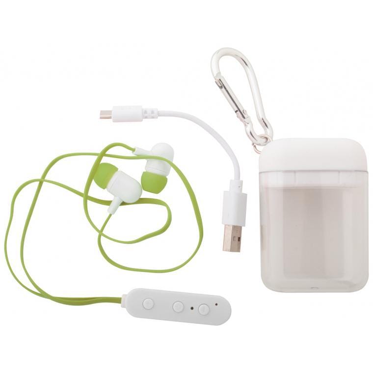 Căști Stepek verde alb