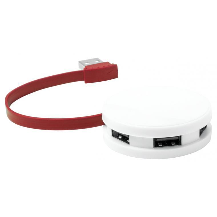 Hub USB Niyel roșu alb