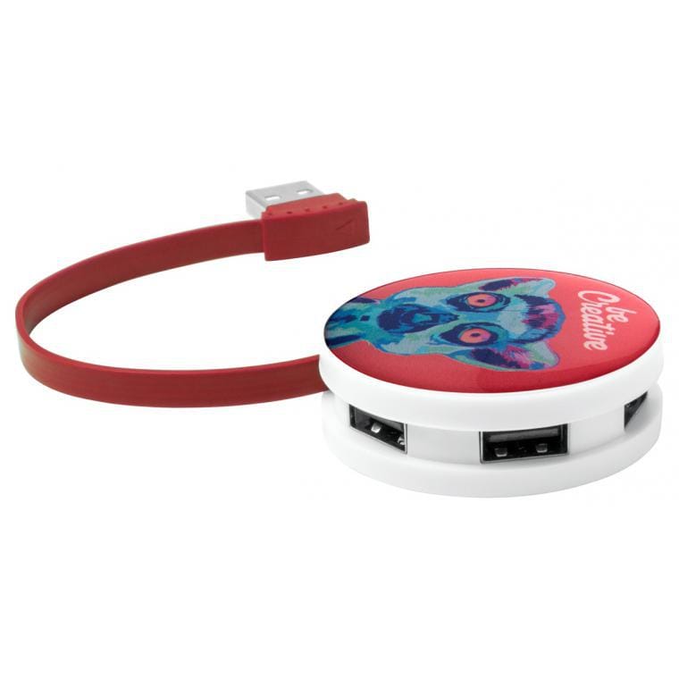 Hub USB Niyel roșu alb
