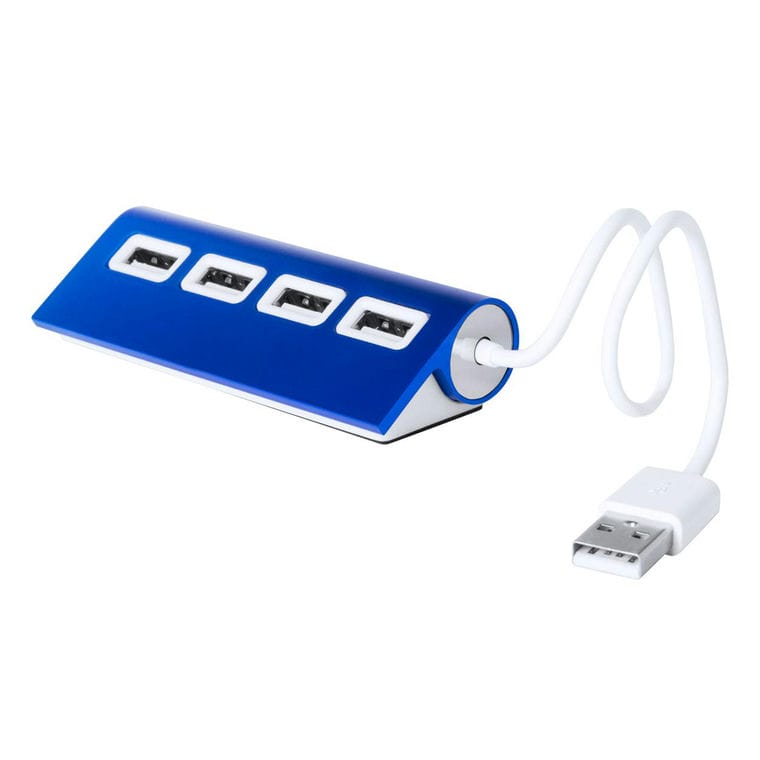 Hub USB Wudge albastru alb