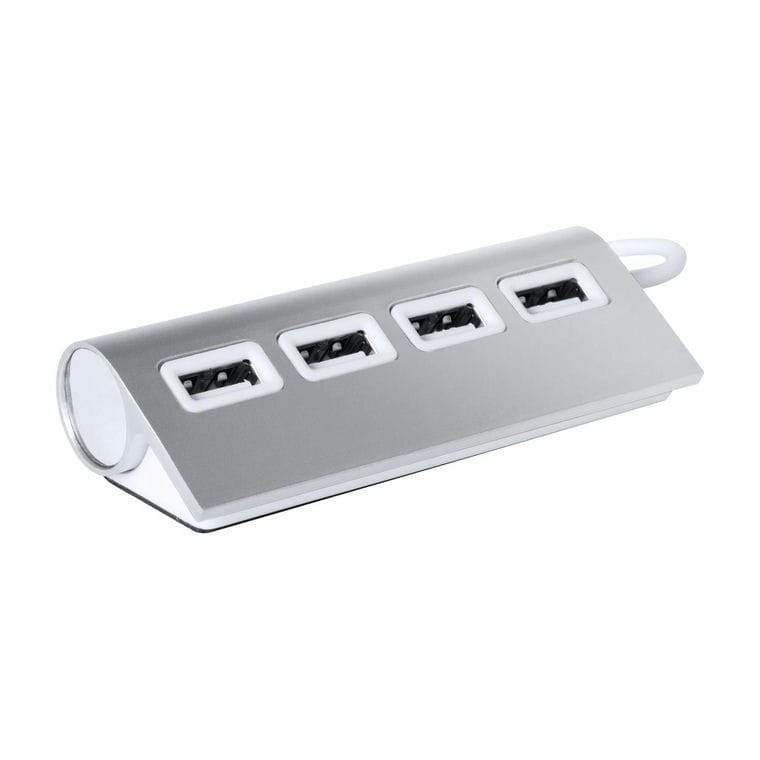 Hub USB Wudge argintiu