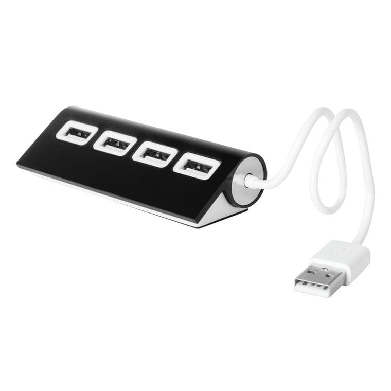 Hub USB Wudge negru alb
