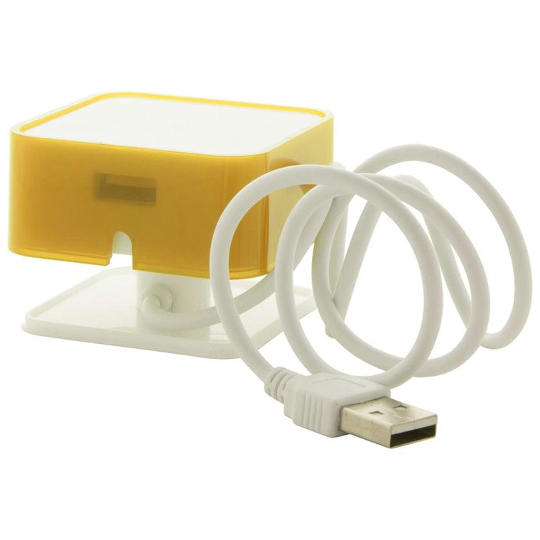 Hub USB Dix galben alb