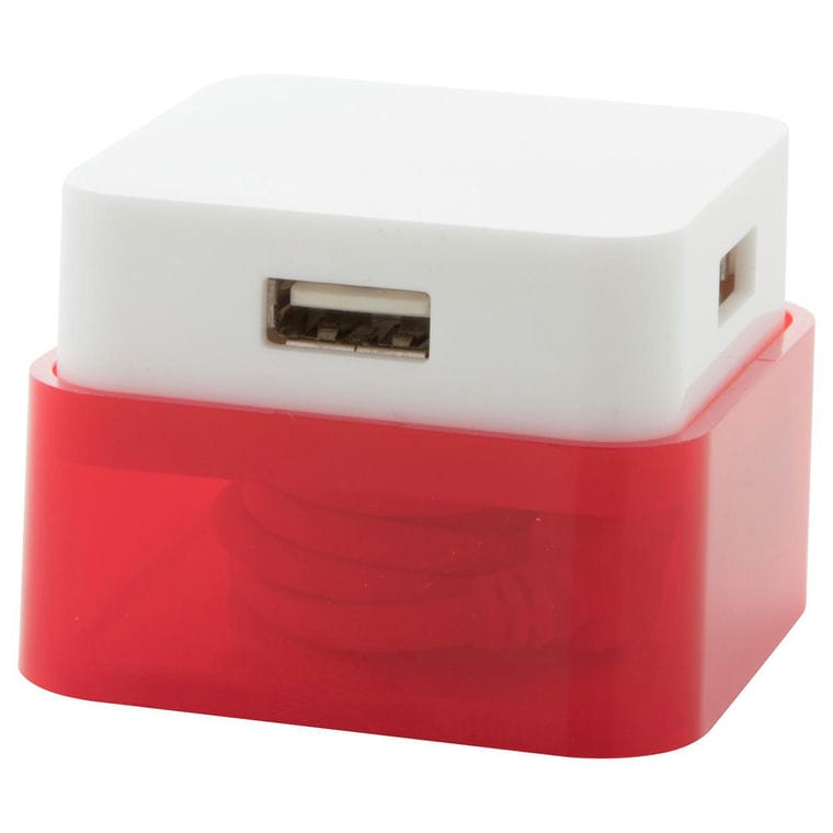 Hub USB Dix roșu alb