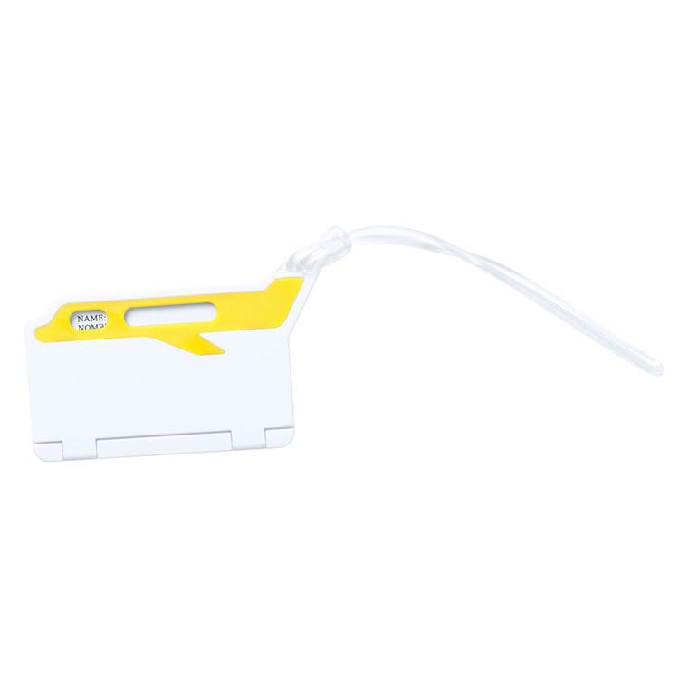 Suport etichetă bagaj Mufix alb galben