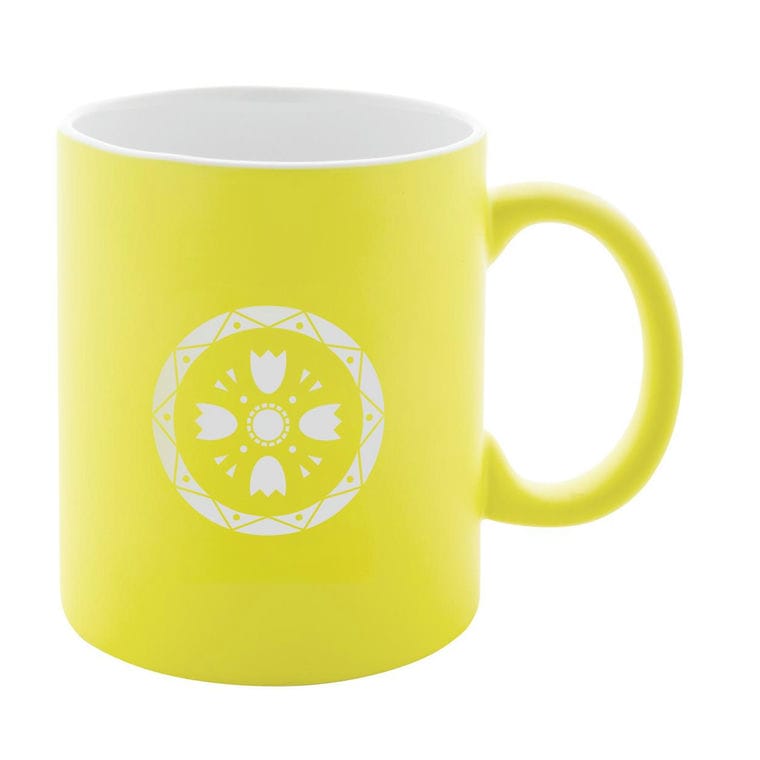 Cană Covory galben alb