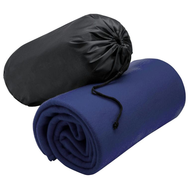 Pătură fleece Thiago albastru închis