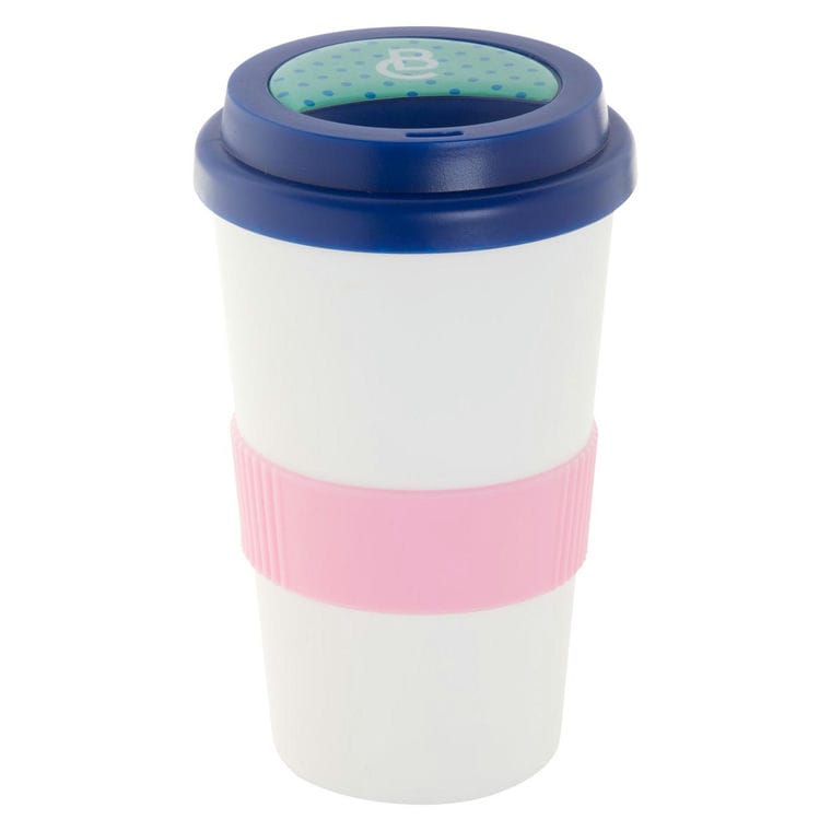 Cană termoizolantă personalizată CreaCup alb